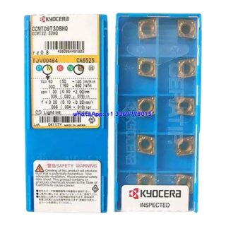 Original Kyocera CCMT09T308-HQ CA6525 Carbide Insert - Diamond 80° | Steel (10 PCS)