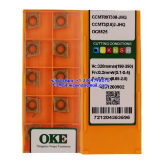 Original OKE CCMT09T308-JHQ OC5525 Carbide Insert - Diamond 80° (10 PCS)