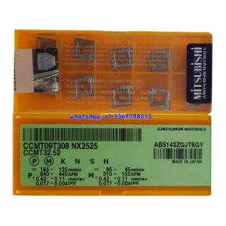 Original Mitsubishi CCMT09T308-NX2525 NX2525 Carbide Insert - Diamond 80° | Steel, Stainless Steel (10 PCS)