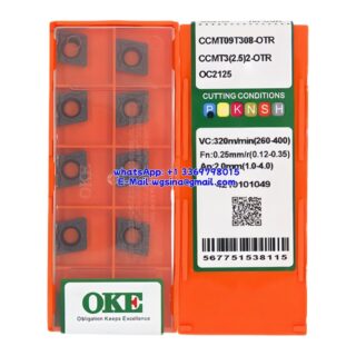 Original OKE CCMT09T308-OTR OC2125 Carbide Insert - Diamond 80° (10 PCS)