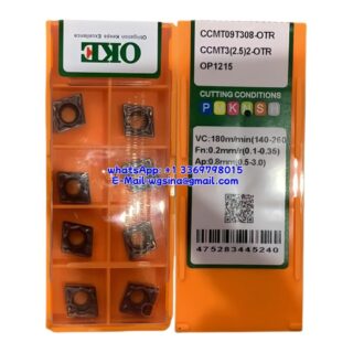 Original OKE CCMT09T308-OTR OP1215 Carbide Insert - Diamond 80° (10 PCS)