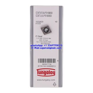 Original Tungaloy CCMT09T308-PS-NS9530 NS9530 Carbide Insert - Diamond 80° (10 PCS)