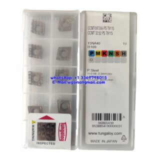 Original Tungaloy CCMT09T308-PS T9115 Carbide Insert - Diamond 80° | Steel (10 PCS)
