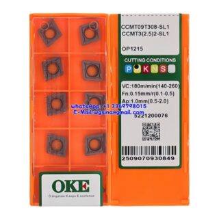 Original OKE CCMT09T308-SL OP1215 Carbide Insert - Diamond 80° (10 PCS)
