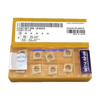 Original Mitsubishi CCMT09T308 UE6020 Carbide Insert - Diamond 80° (10 PCS)