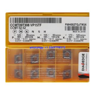 Original Mitsubishi CCMT09T308 VP15TF Carbide Insert - Diamond 80° | Cast Iron (10 PCS)