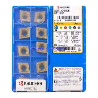 Original Kyocera CCMT120404-GK CA5525 Carbide Insert - Diamond 80° | Steel (10 PCS)