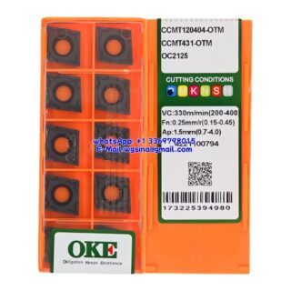 Original OKE CCMT120404-OTM OC2125 Carbide Insert - Diamond 80° (10 PCS)