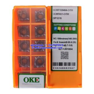 Original OKE CCMT120404-OTM OP1215 Carbide Insert - Diamond 80° (10 PCS)