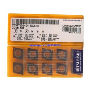 Original Mitsubishi CCMT120404 UC5115 Carbide Insert - Diamond 80° | Steel (10 PCS)