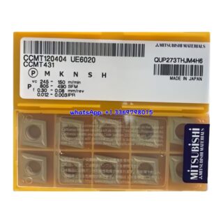 Original Mitsubishi CCMT120404 UE6020 Carbide Insert - Diamond 80° | Steel & More (10 PCS)