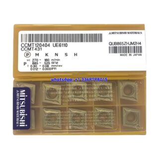 Original Mitsubishi CCMT120404 UE6110 Carbide Insert - Diamond 80° (10 PCS)