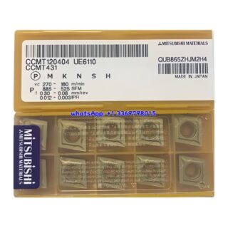 Original Mitsubishi CCMT120404 UE6110 Carbide Insert - Diamond 80° | Steel, Stainless Steel (10 PCS)