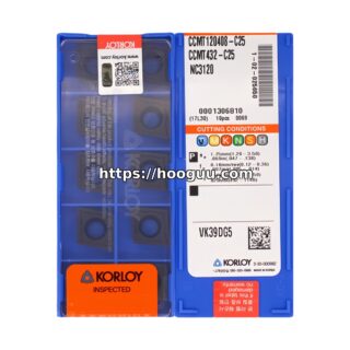 Original Korloy CCMT120408-C25 NC3120 Carbide Turning Insert - Diamond 80° | Steel & More