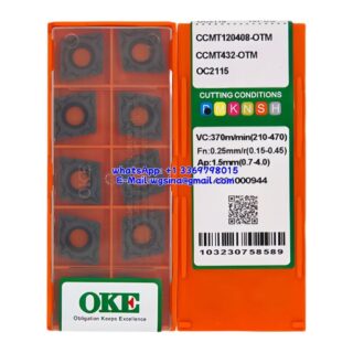 Original OKE CCMT120408-OTM OC2115 Carbide Insert - Diamond 80° (10 PCS)