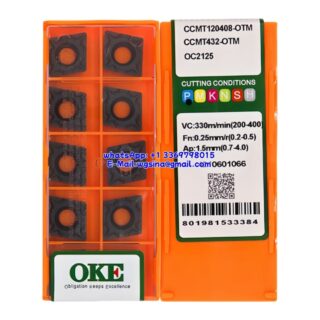 Original OKE CCMT120408-OTM OC2125 Carbide Insert - Diamond 80° (10 PCS)