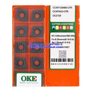 Original OKE CCMT120408-OTR OC2125 Carbide Insert - Diamond 80° (10 PCS)