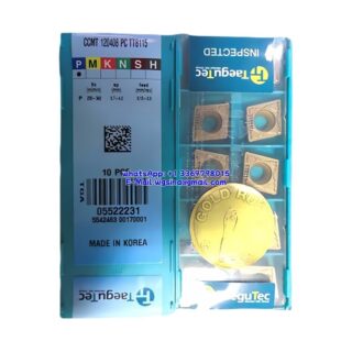 Original TaeguTec CCMT120408-PC TT8115 Carbide Insert - Diamond 80° (10 PCS)