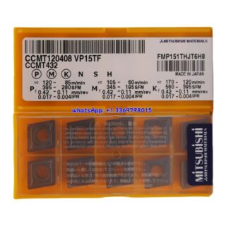Original Mitsubishi CCMT120408-VP15TF VP15TF Carbide Insert - Diamond 80° | Steel & More (10 PCS)