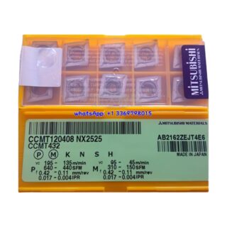 Original Mitsubishi CCMT120408 NX2525 Carbide Insert - Diamond 80° | Steel (10 PCS)