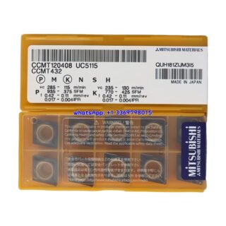 Original Mitsubishi CCMT120408 UC5115 Carbide Insert - Diamond 80° | Steel (10 PCS)