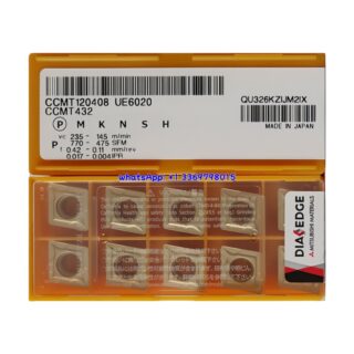 Original Mitsubishi CCMT120408 UE6020 Carbide Insert - Diamond 80° (10 PCS)