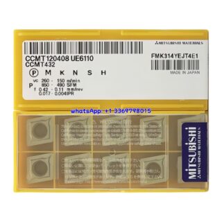 Original Mitsubishi CCMT120408 UE6110 Carbide Insert - Diamond 80° | Steel (10 PCS)