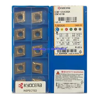 Original Kyocera CCMT120408GK CA5515 Carbide Insert - Diamond 80° (10 PCS)