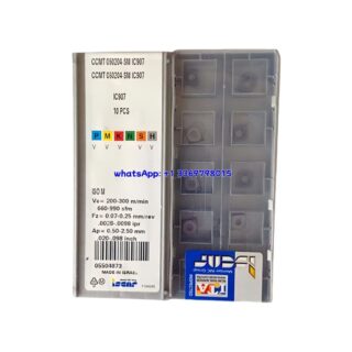 Original Iscar 060204-SM IC907 Carbide Turning Insert | Stainless Steel & More (10 PCS) CCMT CCMT 060204-SM IC907