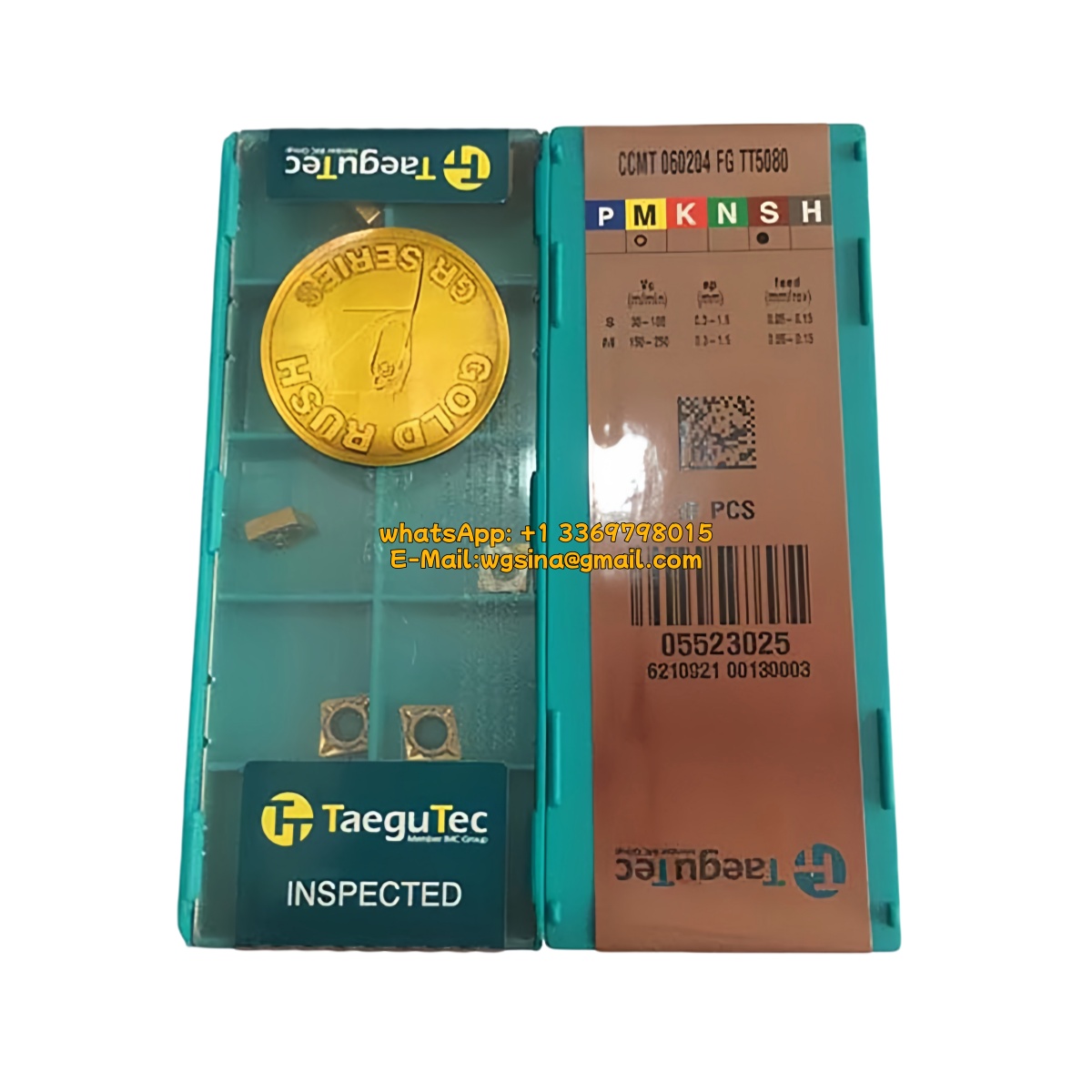 Taegutec 060204 TT5080 Carbide Insert | Steel & More (10 PCS)