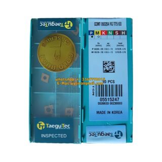 Original TaeguTec CCMT120404-MT TT5100 Carbide Turning Insert - Diamond 80° (10 PCS)