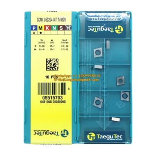 Original TaeguTec 060204 TT8020 Carbide Insert | Cast Iron (10 PCS) CCMT MT CCMT 60204 MT TT8020