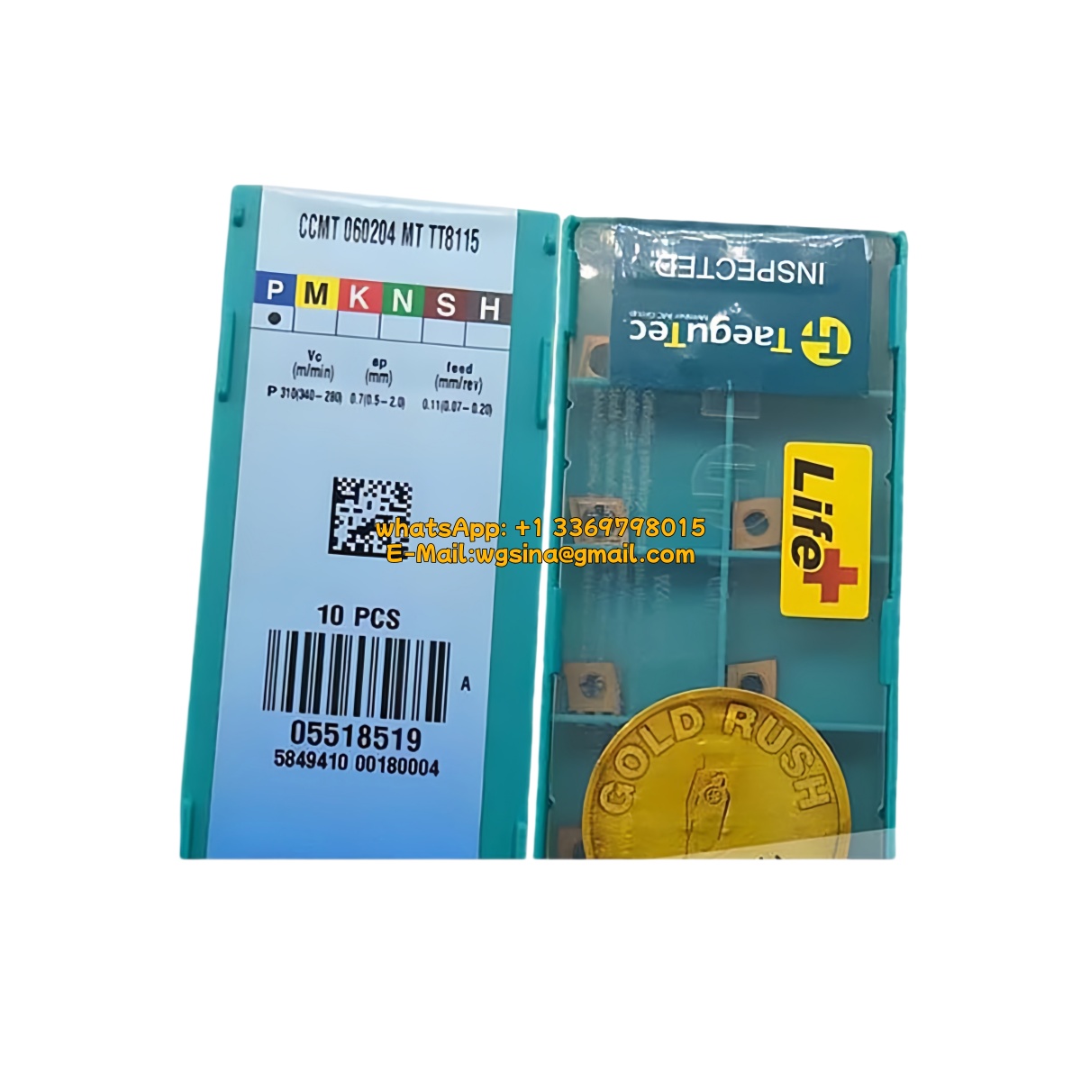 Taegutec 060204 TT8115 Carbide Insert | Steel & More (10 PCS)