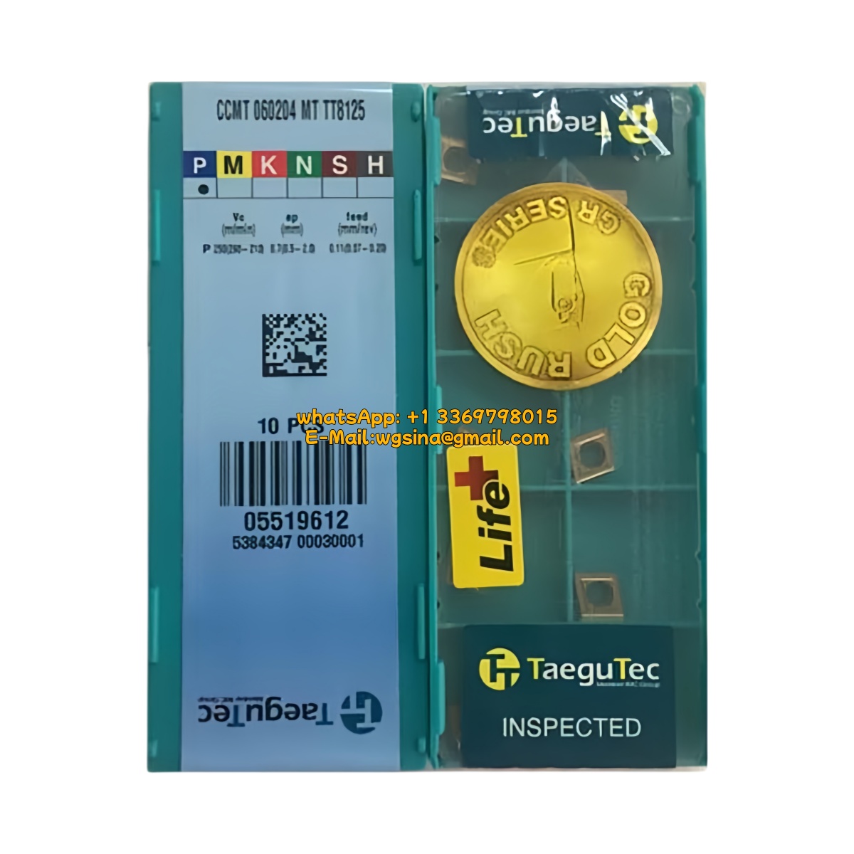 Taegutec 060204 TT8125 Carbide Insert | Steel & More (10 PCS)