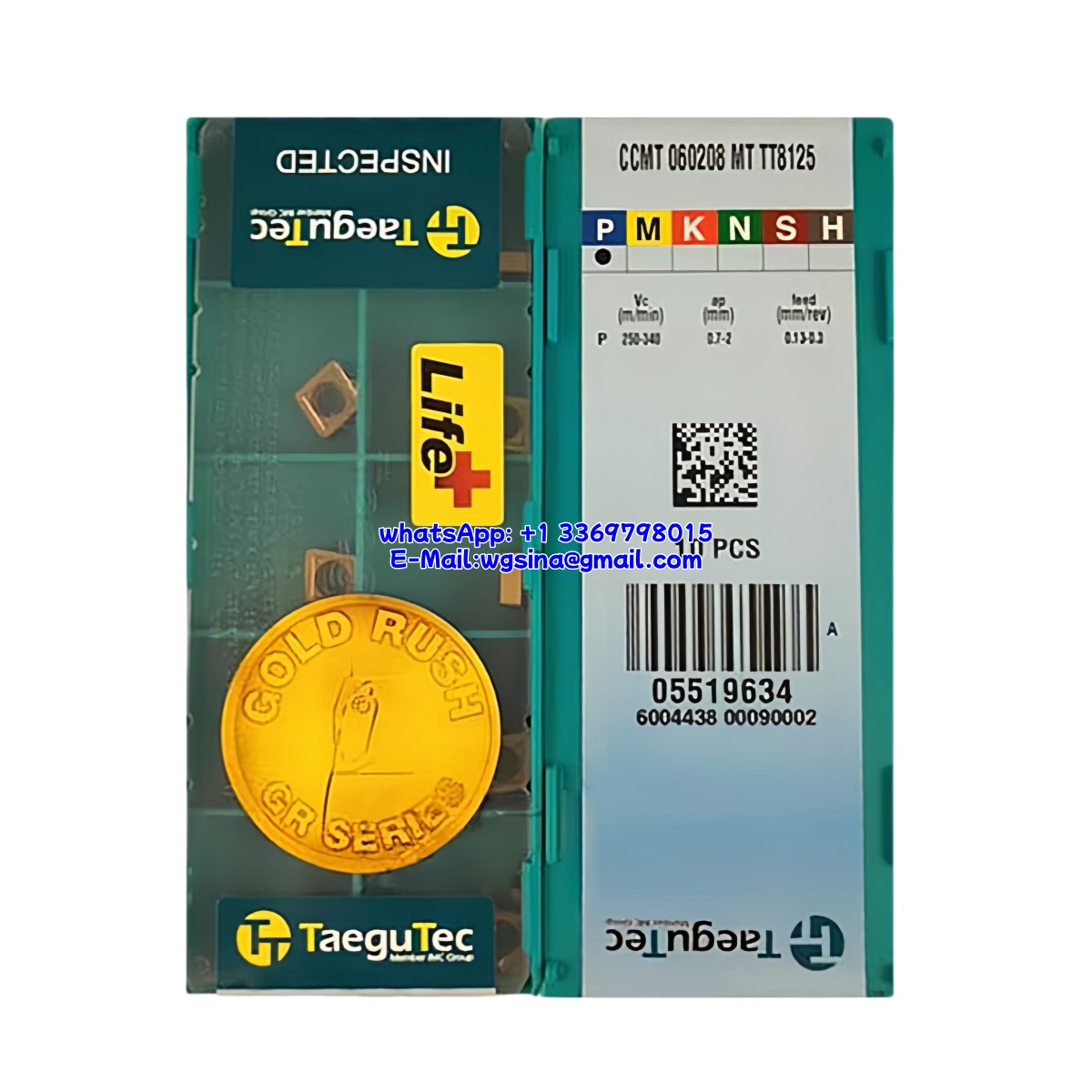 Taegutec 060208 TT8125 Carbide Insert | Steel & More (10 PCS)