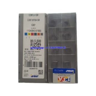 Original Iscar 09T304-SM IC907 Carbide Turning Insert | Stainless Steel & More (10 PCS) CCMT CCMT 09T304-SM IC907