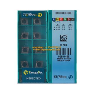 Original TaeguTec 09T304 CT3000 Carbide Insert (10 PCS) CCMT FG CCMT 09T304 FG CT3000