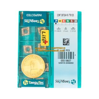 Original TaeguTec 09T304 TT8125 Carbide Insert | Steel (10 PCS) CCMT FG CCMT 09T304 FG TT8125