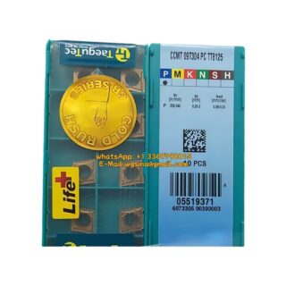 Original TaeguTec 09T304 TT8125 Carbide Insert | Steel (10 PCS) CCMT CCMT 09T304 PC TT8125