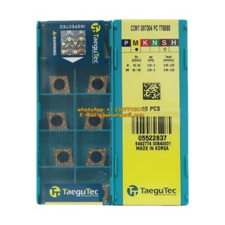 Original TaeguTec 09T304 TT9080 Carbide Insert | Stainless Steel & More (10 PCS) CCMT CCMT 09T304 PC TT9080