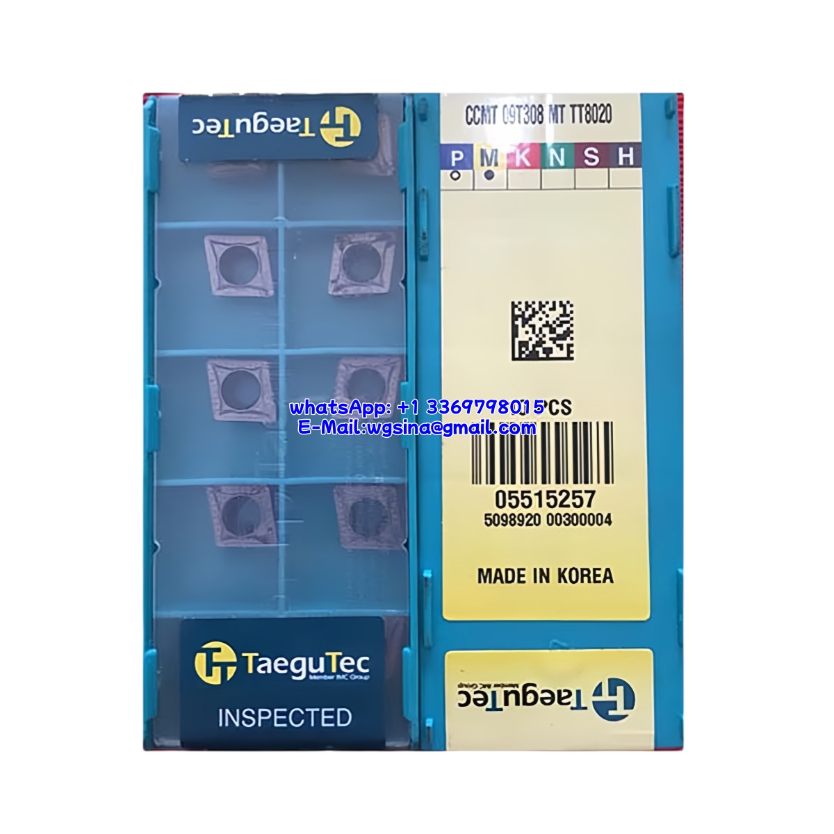 TaeguTec 100% Original  Cutting Tool CCMT 09T308 PC     TT9080 10 pcs