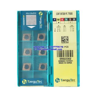 Original TaeguTec 09T308 TT9080 Carbide Insert | Stainless Steel & More (10 PCS) CCMT CCMT 09T308 PC TT9080