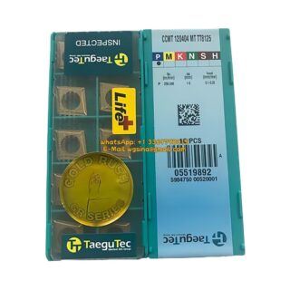 Original TaeguTec 120404 TT8125 Carbide Insert | Steel (10 PCS) CCMT MT CCMT 120404 MT TT8125