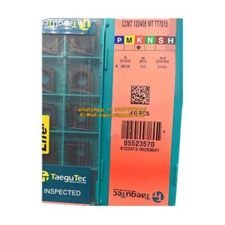 Original TaeguTec 120408 TT7015 Carbide Insert (10 PCS) CCMT MT CCMT 120408 MT TT7015