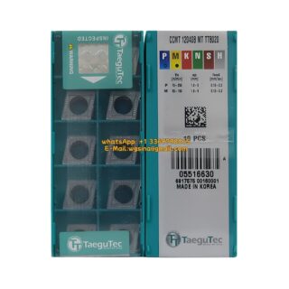 Original TaeguTec 120408 TT8020 Carbide Insert | Cast Iron (10 PCS) CCMT MT CCMT 120408 MT TT8020