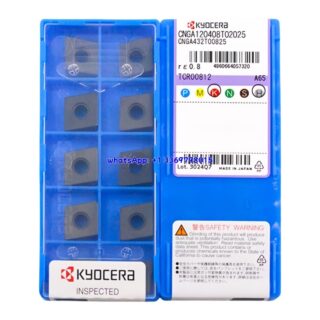 Original Kyocera CNGA120412T02025 Carbide Turning Insert - Diamond 80° (10 PCS) A65 CNGA120412T02025 A65
