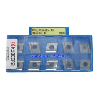 Original Kyocera CNGG120408R-A3 Carbide Insert - Diamond 80° (10 PCS) KW10 CNGG120408R-A3 KW10