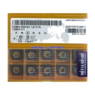 Original Mitsubishi CNMA120404 UC5115 Carbide Insert - Diamond 80° | Steel (10 PCS)