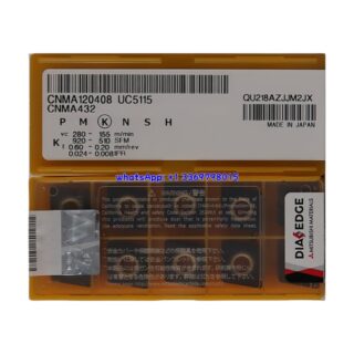 Original Mitsubishi CNMA120408 UC5115 Carbide Insert - Diamond 80° | Steel (10 PCS)