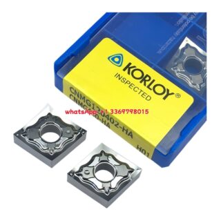 Original Korloy CNMG120402-HA H01 Carbide Turning Insert - Diamond 80° | Aluminum, Non-Ferrous (10 PCS)
